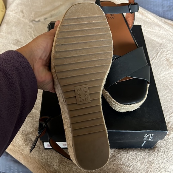 Naturalizer Espadrilles Sandals black 11 wide NIB - Picture 3 of 5